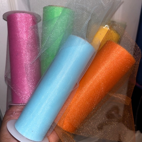 12 Rolls | Tulle Fabric - Picture 4 of 4